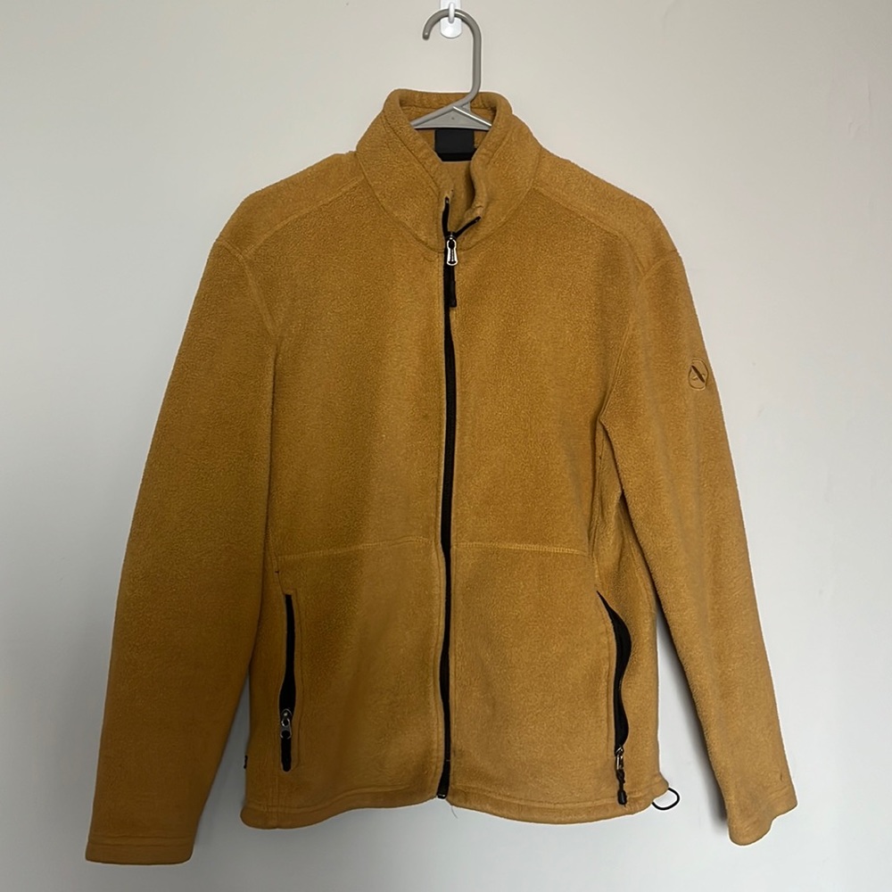 mustard zip up